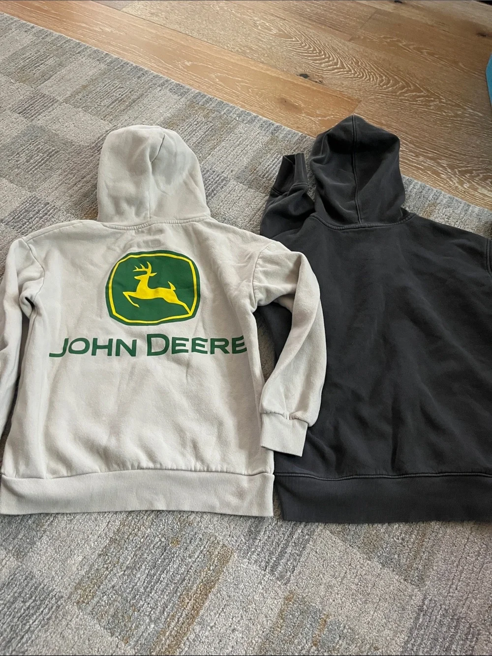 Lot of 4 boys M 8 hoodie John Deere target art class grey zip up pullover